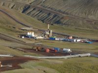 Drilling between Viti and the existing Krafla power station.
