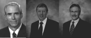 Wayne R. Hale (left), Peter Jones (centre) and David J. Kjos (right)