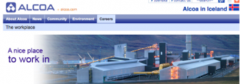 \'a nice place to work in\': image from Alcoa Fjarðaál website.