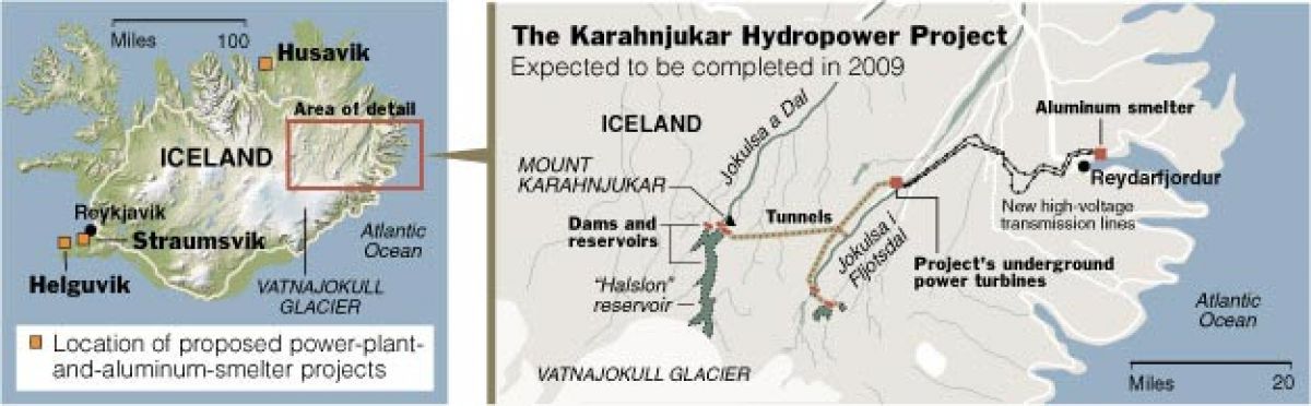 NY Times puts the spotlight on Kárahnjúkar