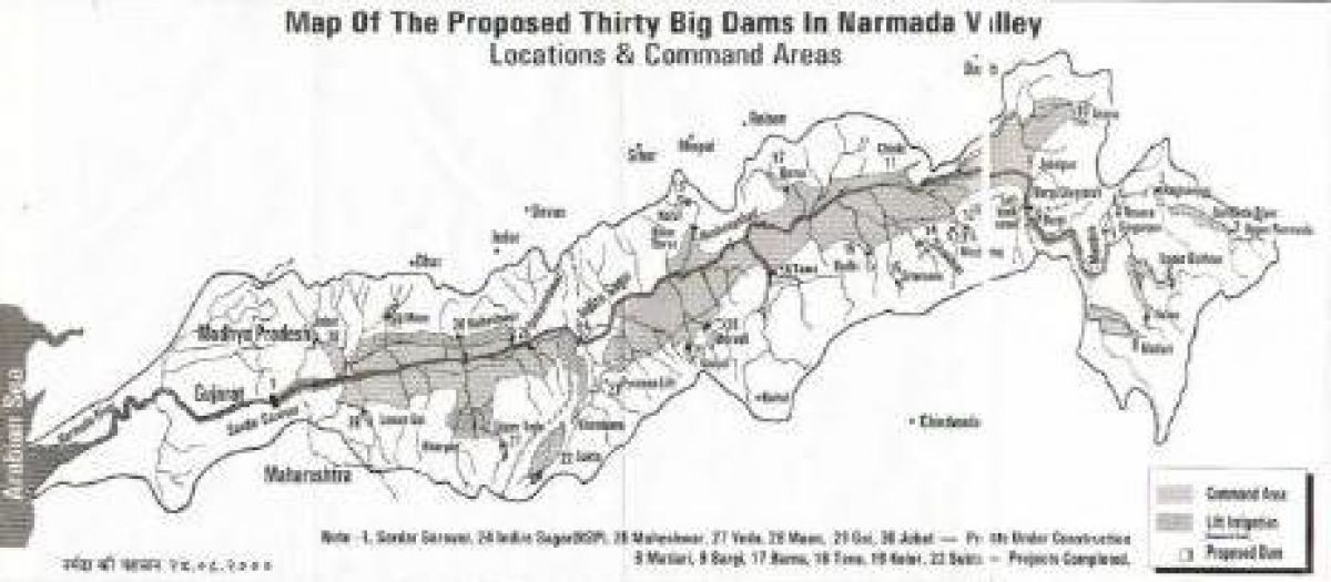 narmada map