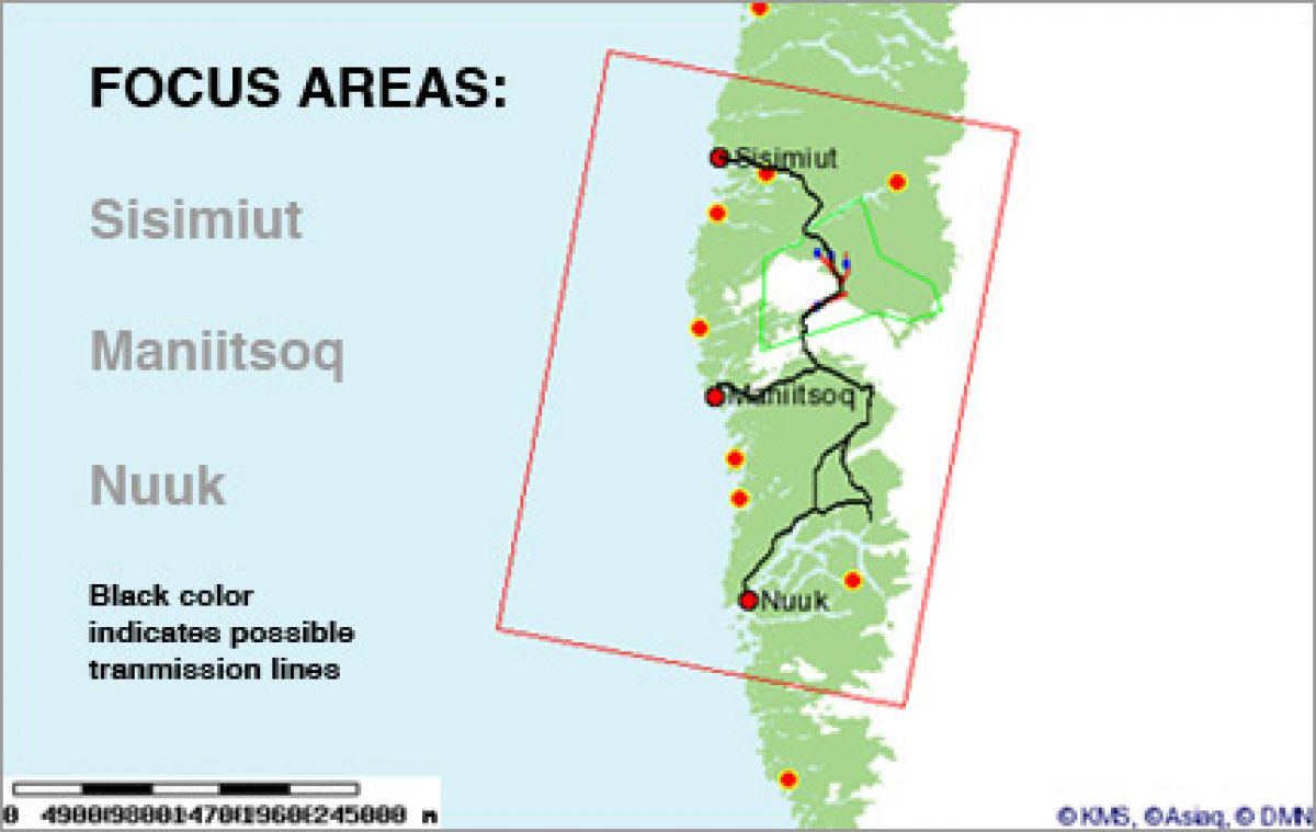 POSSIBLE LOCATIONS FOR ALUMINUM SMELTER IN GREENLAND