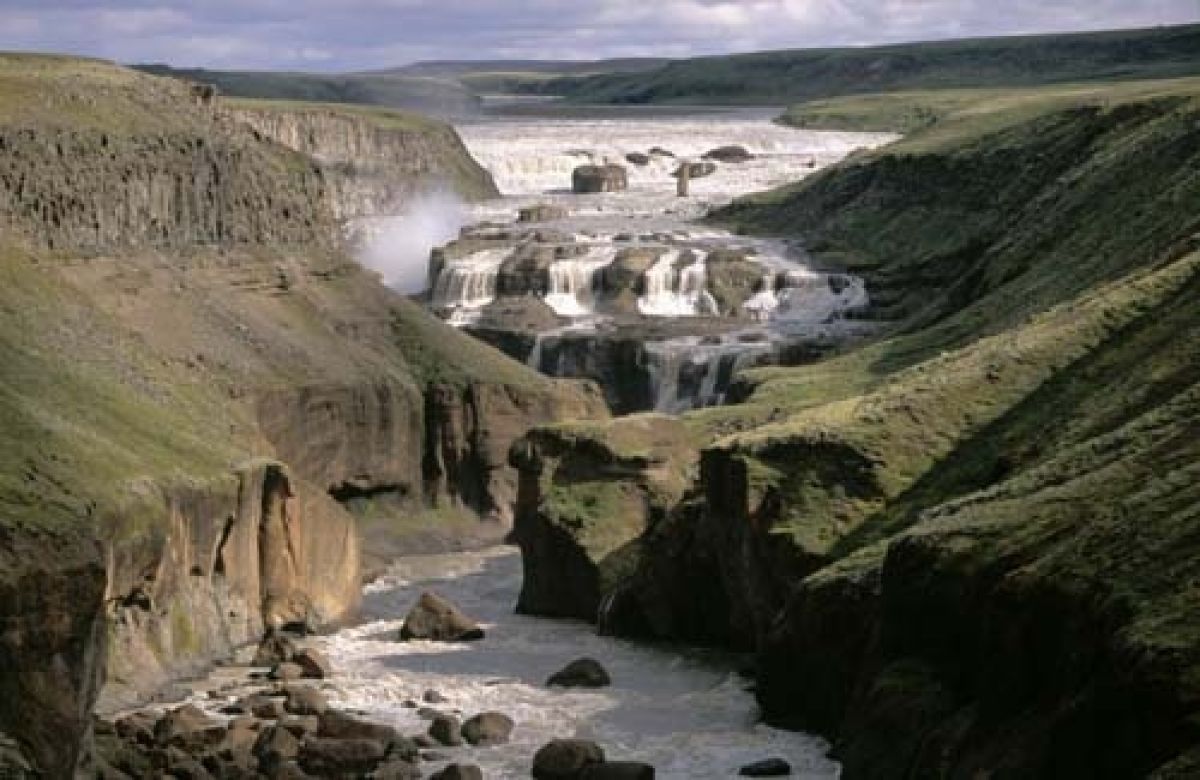 Dinkur falls in Þjórsá