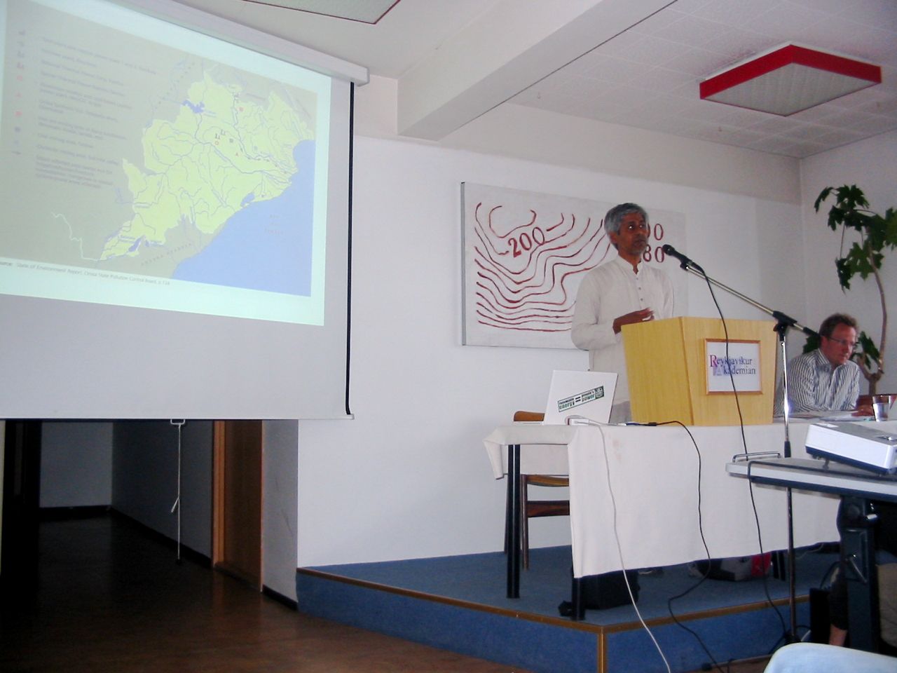 Samarendra is showing the link between forest destruction and bauxite mining