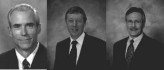 Wayne R. Hale (left), Peter Jones (centre) and David J. Kjos (right)