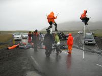 Century Aluminum and Alkem Alloys Steelfactory Blockade 21 july 2008