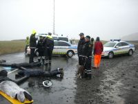 Century Aluminum and Alkem Alloys Steelfactory Blockade 21 july 2008