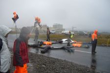 Century Aluminum and Alkem Alloys Steelfactory Blockade 21 july 2008