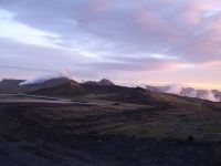 From this high point, there are clouds of sulphur vapour in every corner.