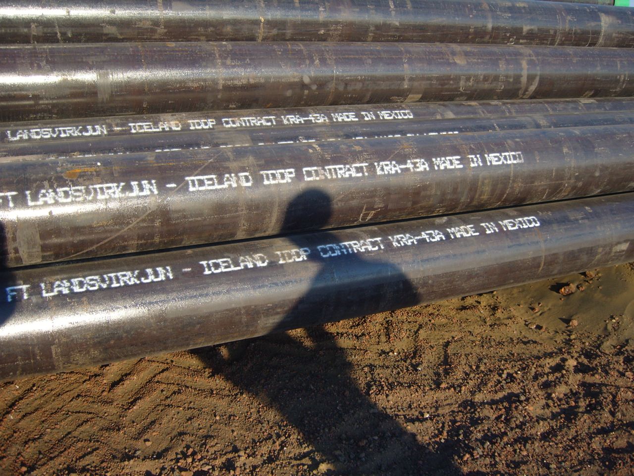 Pipes for new drill site.