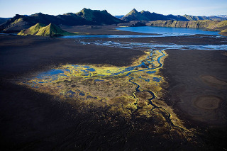 Oasis by Tungnaá river