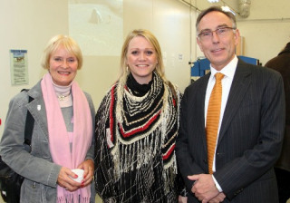 Industry Ministers Unite! -- From left to right: Valgerður Sverrisdóttir (minister during the Kárahnjúkar construction), Katrín Júlíusdóttir (current industry minister) and Friðrik Sophuson (industry minister in 1987 and Landsvirkjun's director from 1998 to 2010)