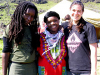 Attilah Springer and Lerato Maregele at Saving Iceland Camp 2007