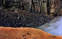 Basalt formations destroyed by the Karahnjukar dams