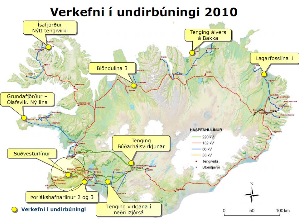Planned grid projects 2010