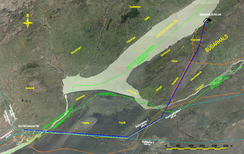 Búðarháls-powergrid